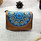 Mini wallet 'Mandala' made of genuine leather. Wallets. Izdeliya iz kozhi SUNGAZER. Ярмарка Мастеров.  Фото №4
