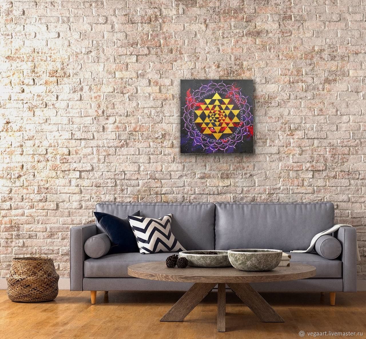 КАРТИНА "ШРИ ЯНТРА" в космосе сакральная геометрия в интернет-магазине ...