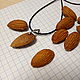 Wooden pendant "almond". Pendants. Woollywood_woodcarving. Online shopping on My Livemaster.  Фото №2