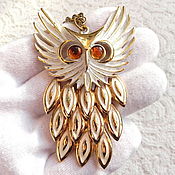 Винтаж handmade. Livemaster - original item Pendant with chain owl,United States,pendant,owl,bird,owl. Handmade.