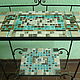Order Wrought iron console table with mosaic. Marjana. Livemaster. . Tables Фото №3
