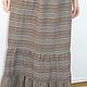 The skirt is long, three-tiered on a soft belt with an elastic band. Skirts. Charmante Tutenafelt (crealanafr). My Livemaster. Фото №5