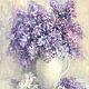 Oil painting Bright morning lilac impressionism. Pictures. Ирина Димчева. My Livemaster. Фото №4