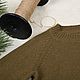 Кашемировый свитер женский оливковый кашемировый джемпер. Джемперы. Knit_Ox   Оксана. Ярмарка Мастеров.  Фото №5