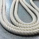 Silk Lace Cream, thickness 2,5 mm. Necklace. belrufina. My Livemaster. Фото №4