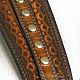  Браслет из кожи  растительного дубления. Браслет жесткий. ANechipor custom leather. Ярмарка Мастеров.  Фото №4