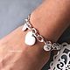Bracelet White Heart jadeite necklace with pendants. Chain bracelet. LovelyStones. Online shopping on My Livemaster.  Фото №2