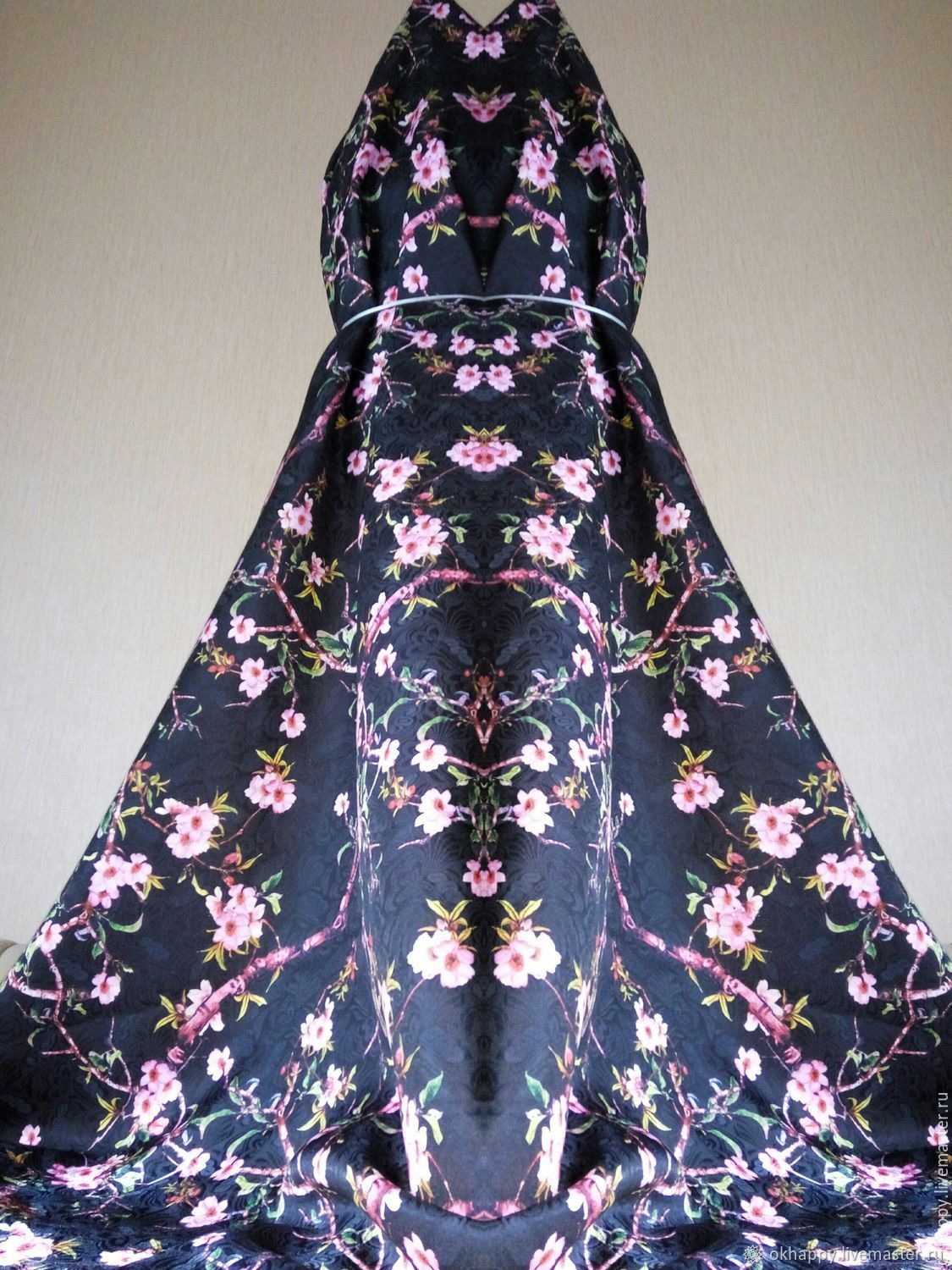 Ткань Для Платья С Расцветкой Сакура