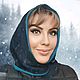  Шалетта "Есения-люкс"  - зимний капор из шерсти. Капюшоны. Шалетта (shapkaplatok). Ярмарка Мастеров.  Фото №5