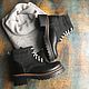 Boots ' Mountain black nubuck/black leather'. Boots. Hitarov (Hitarov). Online shopping on My Livemaster.  Фото №2