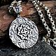 Оберег Валькирия -жар-птицы - Серебро (3.4 см.). Медальон. Altay-strong. Интернет-магазин Ярмарка Мастеров.  Фото №2