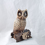 Для дома и интерьера handmade. Livemaster - original item Figurine Owl. Handmade.