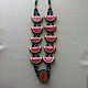 Wooden necklace "Ripe watermelon". Beads2. art-o-bus. Online shopping on My Livemaster.  Фото №2