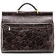 Leather briefcase Versailles (dark brown antique). Brief case. Russian leather Guild. My Livemaster. Фото №4