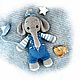 Вязаная игрушка крючком слоник - малышка. Амигуруми куклы и игрушки. MilaShop. Ярмарка Мастеров.  Фото №5