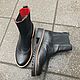 Chelsea 'black leather/black CROC' is black the Sole is beige bezel. Chelsea boots. Hitarov (Hitarov). Online shopping on My Livemaster.  Фото №2