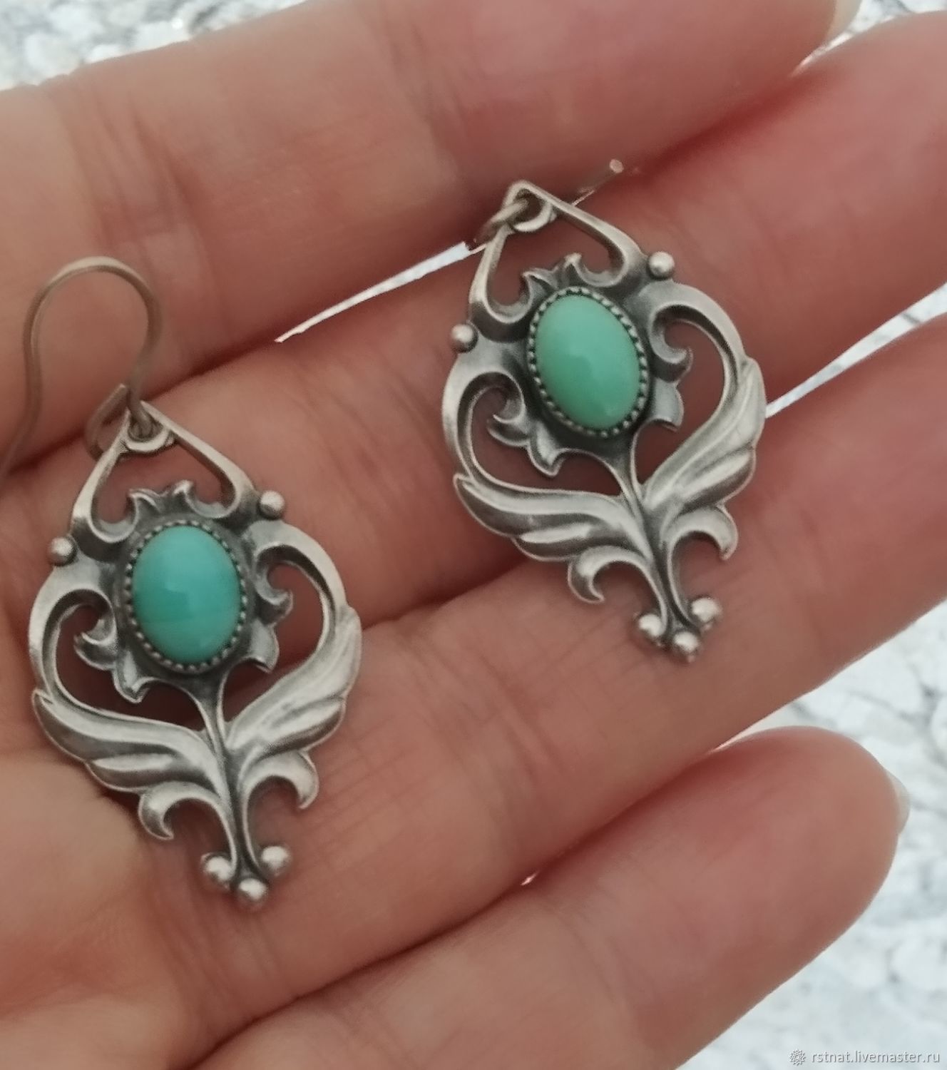 Винтаж: Серьги мельхиор купить в интернет-магазине Ярмарка Мастеров по ...