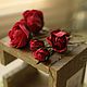 Accessories for the hair (pins) 'Scarlet rose'. Hair Decoration. Deco-flowers (deco-flowers). Online shopping on My Livemaster.  Фото №2