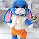 Вязаный заяц  28см, зайчик, вязаные игрушки. Амигуруми куклы и игрушки. Julmimitoys вязаные игрушки. Ярмарка Мастеров.  Фото №10