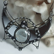 Украшения handmade. Livemaster - original item Seth: Moonlight Armor Earrings (P-037-E-007-01). Handmade.