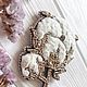 Брошь Хлопок. Брошь-булавка. Дарья (ms.brooch). Ярмарка Мастеров.  Фото №4