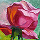 Картина две розы  "Нежность и страсть". Картины. Арт-терапия Ирины Чуриной (irina-churina). Ярмарка Мастеров.  Фото №5