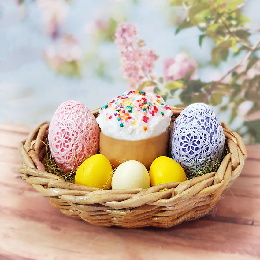Set of handmade Easter soap eggs cake buy as a gift, Soap, Moscow,  Фото №1