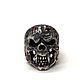 Кольцо из серебра Buddy John Skull NDR41-01. Кольца. Blacksilver. Интернет-магазин Ярмарка Мастеров.  Фото №2