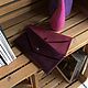 Wallet genuine leather 'Dark purple', Wallets, St. Petersburg,  Фото №1