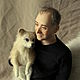  Мужчина с собачкой. Портретная кукла. Светлана Бахова. Ярмарка Мастеров.  Фото №4