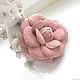 flowers suede. Camellia Chanel ' Powder'. Brooches. fioridellavita. Online shopping on My Livemaster.  Фото №2