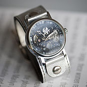 Украшения handmade. Livemaster - original item Silver Belts mechanical watch. Handmade.
