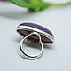 Ring with purple chalcedony 'the world is not enough...'. Rings. EdGems jewerly. My Livemaster. Фото №6