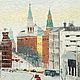 Заказать  Москва зимним днём. Кремлевские башни. Сообщество художников LegacyArt. Ярмарка Мастеров. . Картины Фото №3