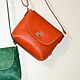 Women's bag 'orange' genuine leather. Crossbody bag. J.P.-Handmade Designer Bags. My Livemaster. Фото №6