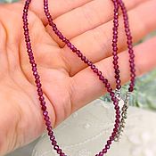 Работы для детей, handmade. Livemaster - original item Natural Garnet India Beads with Cut. Handmade.
