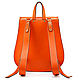 Order Herald leather backpack (orange). Russian leather Guild. Livemaster. . Backpacks Фото №3