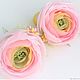 Rubber Bands ' Ranunculus. FABRIC FLOWERS, Hairpins and elastic bands for hair, Yurga,  Фото №1