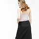 Long skirt made of 100% black linen, Skirts, Tomsk,  Фото №1