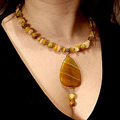 Украшения handmade. Livemaster - original item The author`s necklace made of natural stones 