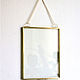 Frame for a herbarium. Brass hanging herbarium. Photo frames. Glass Flowers. My Livemaster. Фото №5