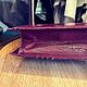 Винтаж:  Винтажный клатч Yves Saint Laurent из бордовой кожи. Сумки винтажные. Chic bags. Ярмарка Мастеров.  Фото №4