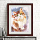 Painting cat portrait of an animal in watercolor 37h25 cm. Pictures. Yulia Berseneva ColoredCatsArt. My Livemaster. Фото №6