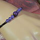 A bracelet made of beads, Tanzanite, Sapphire(Kashmir). Bead bracelet. Handwork of jewelry.. My Livemaster. Фото №4