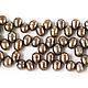 1211_Zhemchug 6 x 5 mm Cultured pearl,Light brown pearls, Beads1, Ioannina,  Фото №1