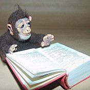 Куклы и игрушки handmade. Livemaster - original item Miniature monkey, Interior toy made of wool. Handmade.