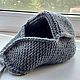 Шапка-ушанка вязаная из шерсти серая. Шапка-ушанка. AccessoriesWool мягко и комфортно. Ярмарка Мастеров.  Фото №11
