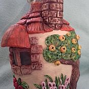The design of the bottles: Recycling, decoupage: 