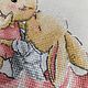 Order Picture embroidered with a cross Cute bunnies. sweet-home11. Livemaster. . Pictures Фото №3