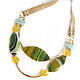 Necklace with onyx and amazonite 'Sparks of heat' yellow, green. Necklace. Irina Moro. My Livemaster. Фото №6